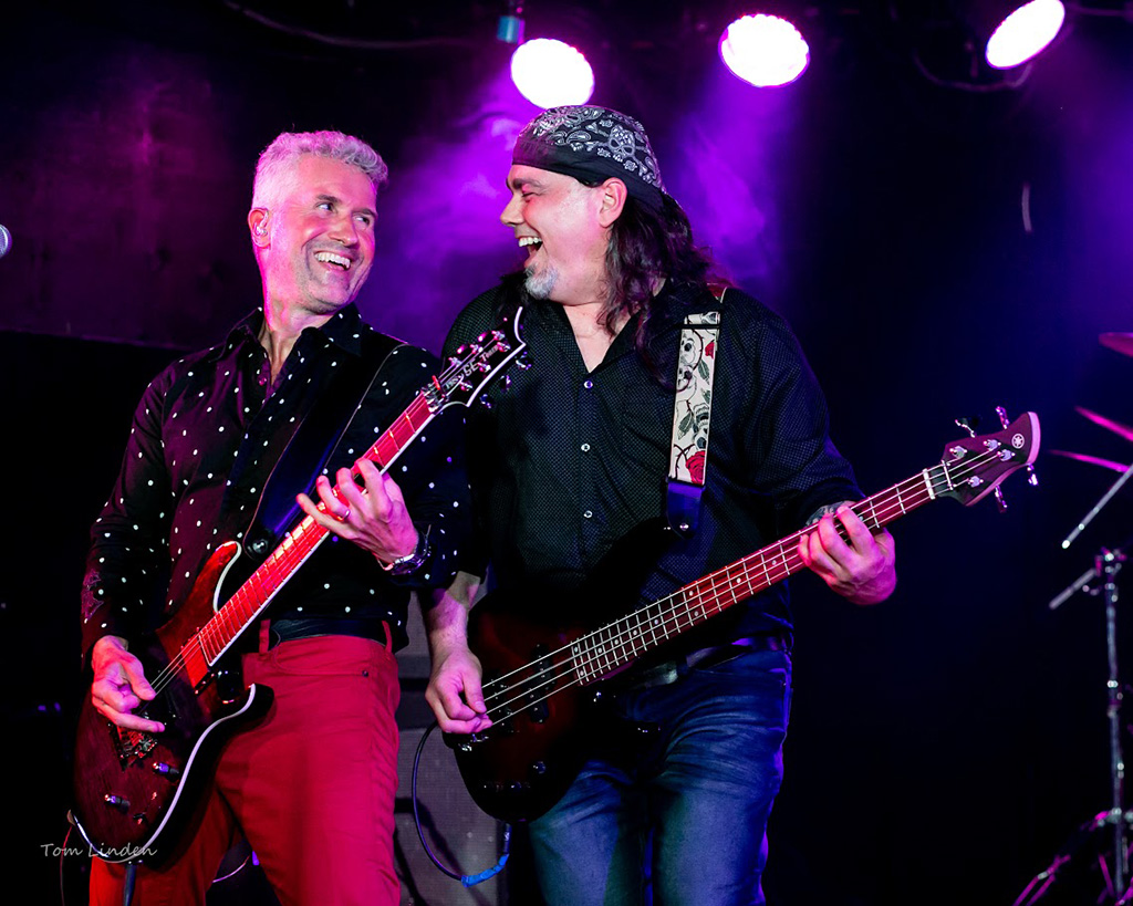 Chris and Ron on stage